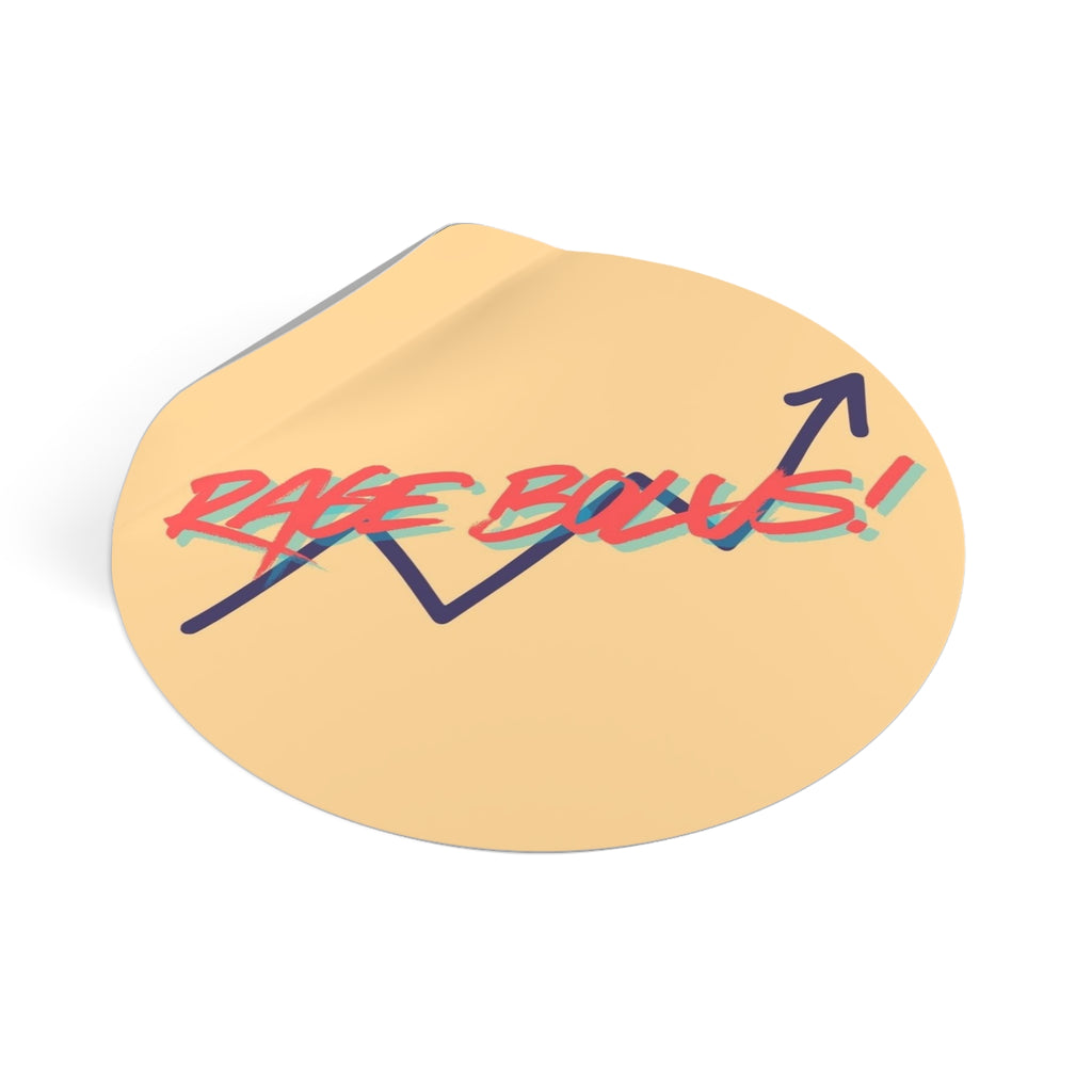 "Rage Bolus!" | Round Vinyl Sticker | Retro Arrow | Diabetes Humor