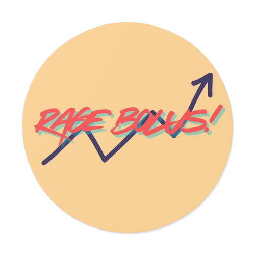 "Rage Bolus!" | Round Vinyl Sticker | Retro Arrow | Diabetes Humor