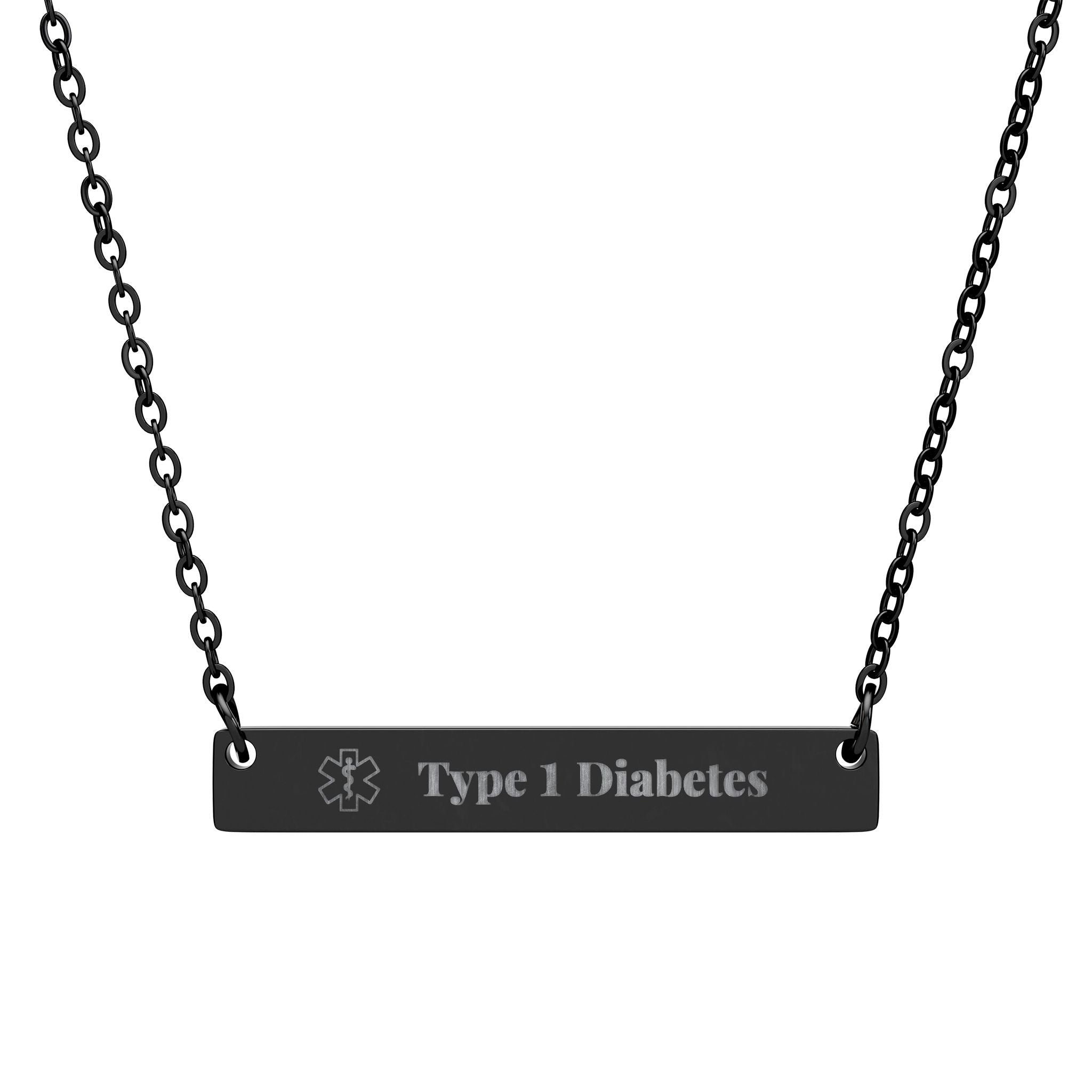 "Type 1 Diabetes" | Medical ID Pendant Necklace