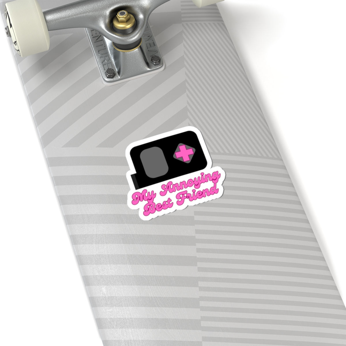 “My Annoying Best Friend” | Pink Insulin Pump Kiss Cut Sticker | Diabetes Humor